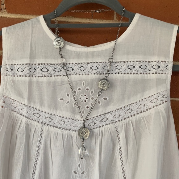 SILPADA Sterling Silver Disk & Crystal necklace - Picture 6 of 9